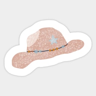 Coastal cowgirl hat Sticker